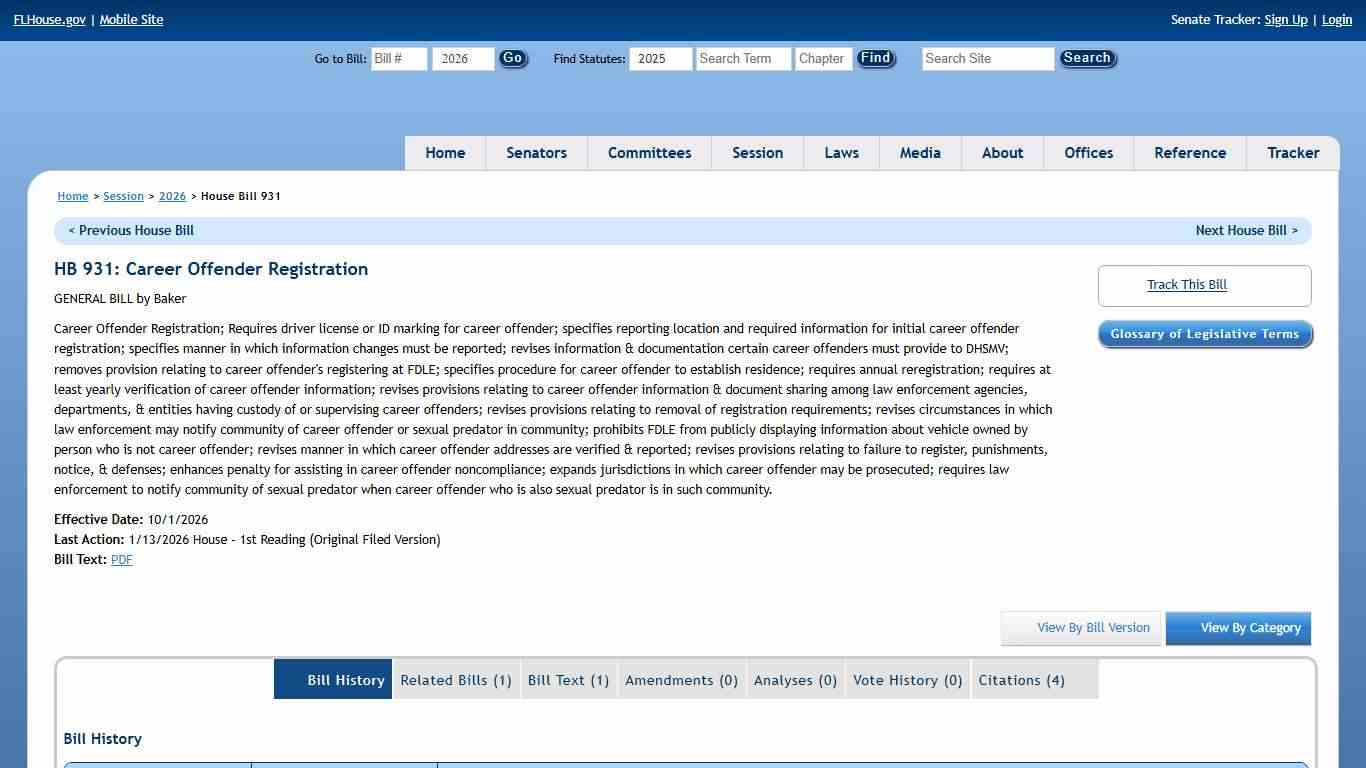 House Bill 931 (2026) - The Florida Senate